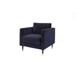 Fauteuil Velvet Blauw Brooklyn - Stof - Blauw