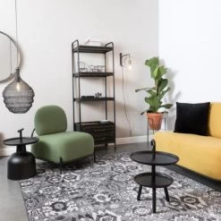 Giga Meubel Fauteuil Stof Groen - 71x66x77cm - Stoel Polly -Beste Fauteuil Winkel 1000068560 0101