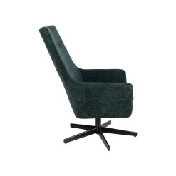 Giga Meubel Fauteuil Ribstof Groen - 79x76x98cm - Stoel Bruno -Beste Fauteuil Winkel 1000068561 0103