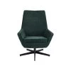 Giga Meubel Fauteuil Ribstof Groen - 79x76x98cm - Stoel Bruno -Beste Fauteuil Winkel 1000068561
