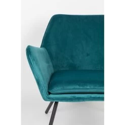 Giga Meubel Fauteuil Velvet Blauw - Zithoogte 42cm - Stoel Bon -Beste Fauteuil Winkel 1000068562 0103