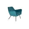 Giga Meubel Fauteuil Velvet Blauw - Zithoogte 42cm - Stoel Bon