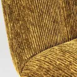 Giga Meubel Fauteuil Ribstof Oker - 71x65x72,5cm - Stoel Belmond -Beste Fauteuil Winkel 1000068566 0103