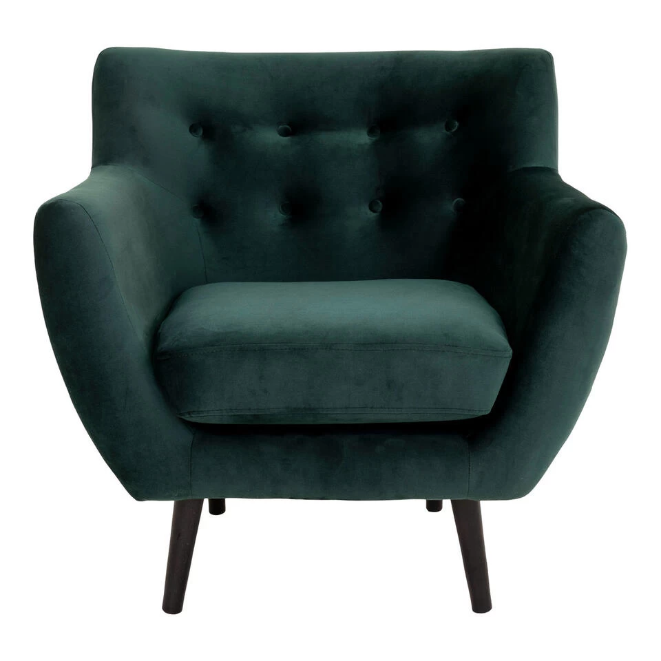 Giga Meubel Fauteuil Stof Donkergroen - Zithoogte 43cm - Stoel Monte 5 Giga Meubel Fauteuil Stof Donkergroen - Zithoogte 43cm - Stoel Monte - Afbeelding 3