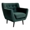 Giga Meubel Fauteuil Stof Donkergroen - Zithoogte 43cm - Stoel Monte -Beste Fauteuil Winkel 1000068611