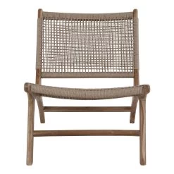Giga Meubel Stoel Rotan Naturel - Zithoogte 40cm - Stoel Derby Teak -Beste Fauteuil Winkel 1000069893 0102