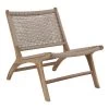 Giga Meubel Stoel Rotan Naturel - Zithoogte 40cm - Stoel Derby Teak -Beste Fauteuil Winkel 1000069893