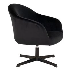 Giga Meubel Loungestoel Stof Zwart - Zithoogte 40,5cm -Beste Fauteuil Winkel 1000069894 0102