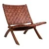 Giga Meubel Vouwstoel Leer Bruin - Vouwbaar - Stoel Perugia -Beste Fauteuil Winkel 1000069900