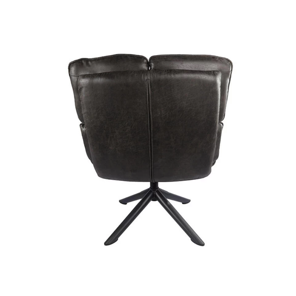 Giga Meubel Fauteuil Donkergrijs - Pu-Leer - Draaibaar - Fauteuil Victor 6 Giga Meubel Fauteuil Donkergrijs - Pu-Leer - Draaibaar - Fauteuil Victor - Afbeelding 4