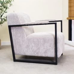 Moderne Fauteuil Madeline Ribstof Lichtgrijs - Stof - Grijs 7 Moderne Fauteuil Madeline Ribstof Lichtgrijs - Stof - Grijs -Beste Fauteuil Winkel 1000072637 0101