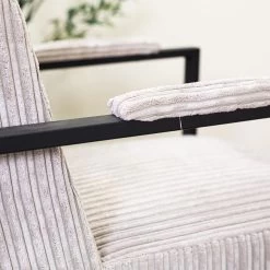 Moderne Fauteuil Madeline Ribstof Lichtgrijs - Stof - Grijs 9 Moderne Fauteuil Madeline Ribstof Lichtgrijs - Stof - Grijs -Beste Fauteuil Winkel 1000072637 0103