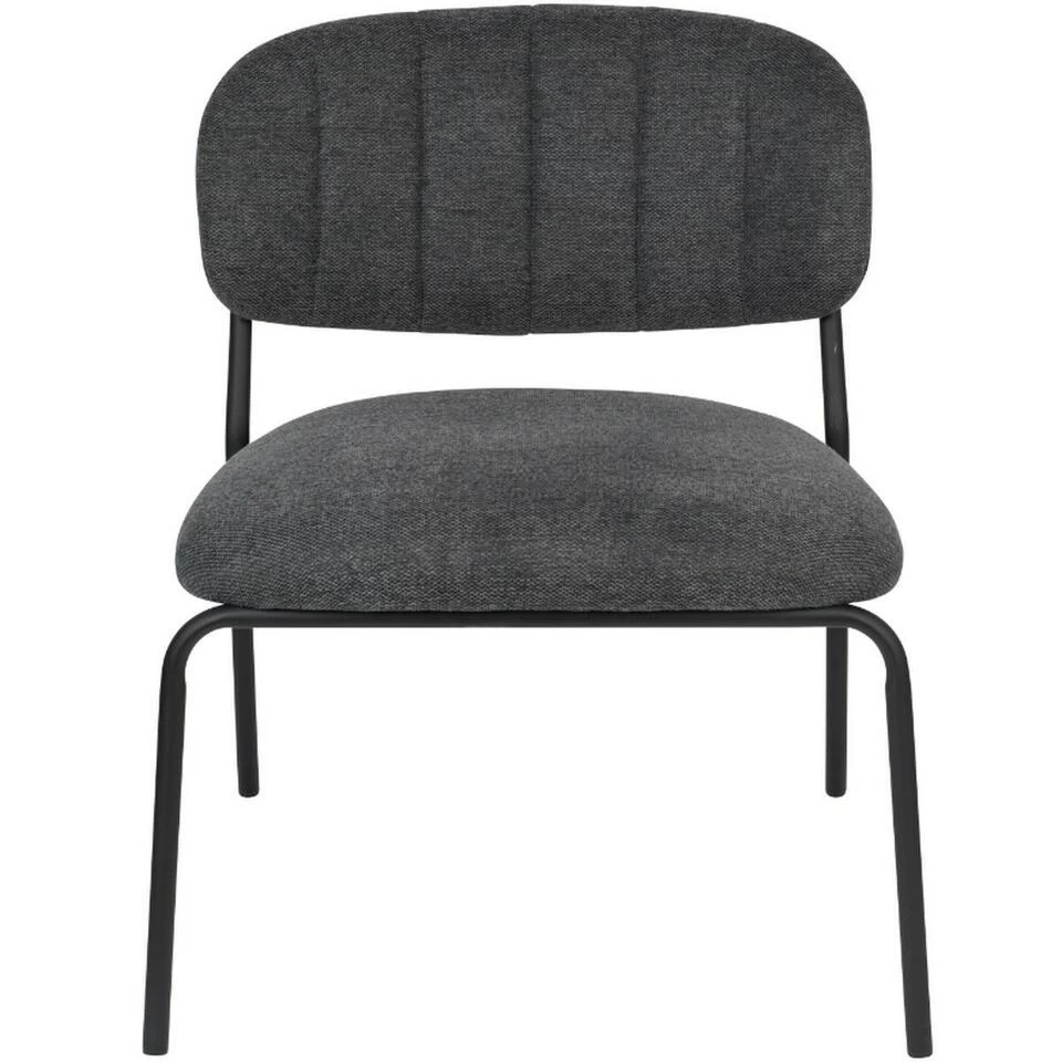 Puur Viken Fauteuil Donkergrijs/zwart - Stof - Grijs 5 Puur Viken Fauteuil Donkergrijs/zwart - Stof - Grijs - Afbeelding 3
