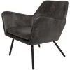 Puur Berg Fauteuil PU-leer - Lederlook - Grijs -Beste Fauteuil Winkel 1000074936