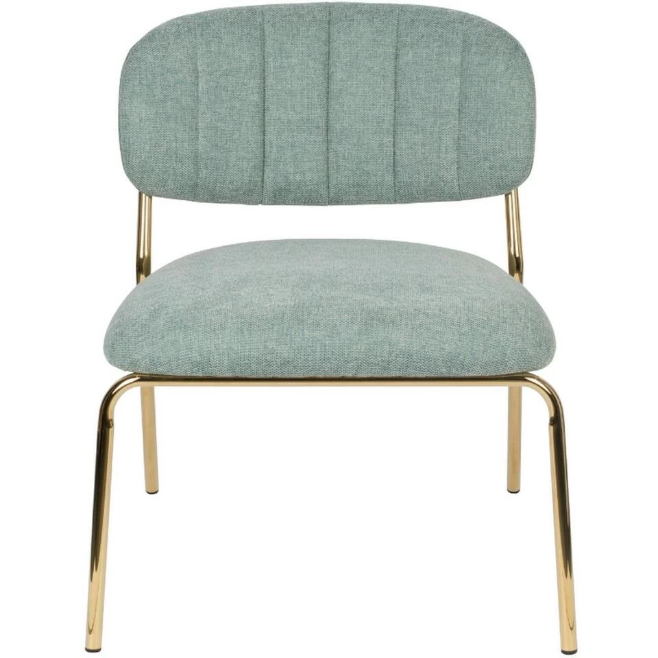 Puur Viken Fauteuil Lichtgroen/goud - Stof - Groen 5 Puur Viken Fauteuil Lichtgroen/goud - Stof - Groen - Afbeelding 3