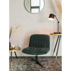 Puur Höfn Fauteuil Ribstof - Stof - Groen -Beste Fauteuil Winkel 1000074942 0103