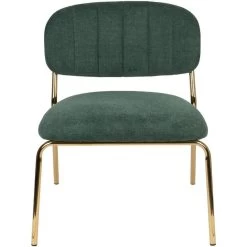 Puur Viken Fauteuil Donkergroen/goud - Stof - Groen -Beste Fauteuil Winkel 1000074943 0102