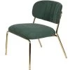 Puur Viken Fauteuil Donkergroen/goud - Stof - Groen 1 Puur Viken Fauteuil Donkergroen/goud - Stof - Groen -Beste Fauteuil Winkel 1000074943
