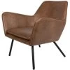 Puur Berg Fauteuil PU-leer - Lederlook - Bruin -Beste Fauteuil Winkel 1000074947