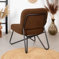Teddy Fauteuil Jasmijn Bruin - Stof - Bruin -Beste Fauteuil Winkel 1000074952 0102