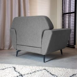 Industriële Fauteuil Roger Grijs - Stof - Grijs -Beste Fauteuil Winkel 1000074958 0102