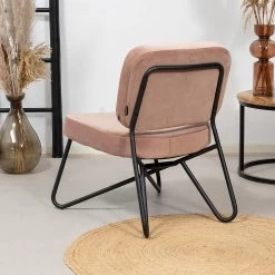 Velvet Fauteuil Jasmijn Roze - Stof - Roze -Beste Fauteuil Winkel 1000074960 0102