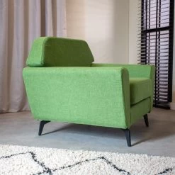 Industriële Fauteuil Roger Groen - Stof - Groen -Beste Fauteuil Winkel 1000079000 0101