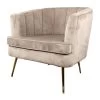 DS4U® Norah Fauteuil Velvet - Stof - Beige