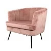 DS4U® Norah Fauteuil Velvet - Stof - Roze 1 DS4U® Norah Fauteuil Velvet - Stof - Roze -Beste Fauteuil Winkel 1000081203