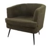 DS4U® Norah Fauteuil Teddy - Stof - Groen -Beste Fauteuil Winkel 1000081205