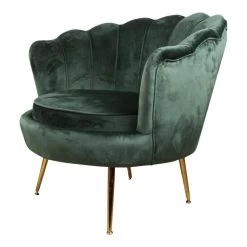 DS4UĀ® Feliz Fauteuil Velvet - Stof - Groen