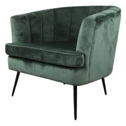 DS4U® Norah Fauteuil Velvet - Stof - Groen
