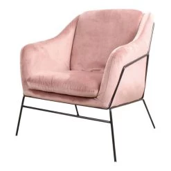 DS4UĀ® Antonio Fauteuil Velvet - Stof - Roze