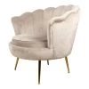 DS4U® Feliz Fauteuil Velvet - Stof - Beige -Beste Fauteuil Winkel 1000082946