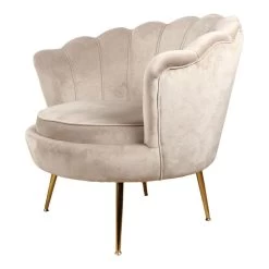DS4UĀ® Feliz Fauteuil Velvet - Stof - Beige