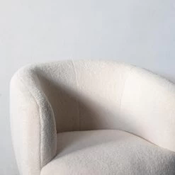 Giga Meubel Fauteuil Wit - Teddy - 78x78x71cm - Fauteuil Lisa -Beste Fauteuil Winkel 1000085104 0102