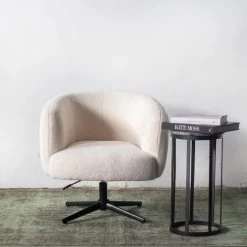 Giga Meubel Fauteuil Wit - Teddy - 78x78x71cm - Fauteuil Lisa -Beste Fauteuil Winkel 1000085104 0103