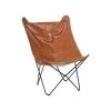 Beliani Fauteuil NYBRO - Bruin Kunstleer -Beste Fauteuil Winkel 1000089913