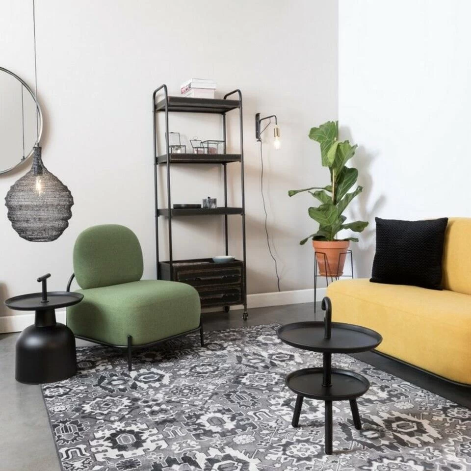 Puur Sundö Fauteuil - Vierkant - Stof - Groen 6 Puur Sundö Fauteuil - Vierkant - Stof - Groen - Afbeelding 4