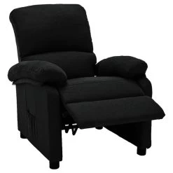 VidaXL Fauteuil Verstelbaar Elektrisch Stof Zwart -Beste Fauteuil Winkel 1000094066 0103