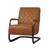 Tower Living Civo Fauteuil Bull Cognac - 65x83 Cm -Beste Fauteuil Winkel 1000094204