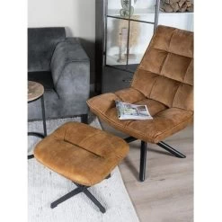 Decor 88 Adaline Velvet Fauteuil Goud - 70x65x105 Cm -Beste Fauteuil Winkel 1000094206 0102