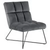 Sohome Fauteuil Wendolyn - Velvet - Donkergrijs -Beste Fauteuil Winkel 1000094485