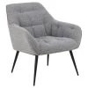 Sohome Fauteuil Otto - Bouclé - Grijs -Beste Fauteuil Winkel 1000094487
