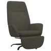 VidaXL Relaxstoel Met Voetensteun Fluweel Donkergrijs -Beste Fauteuil Winkel 1000095961