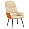 VidaXL Relaxstoel Stof Crèmewit 2 VidaXL Relaxstoel Stof Crèmewit -Beste Fauteuil Winkel 1000095964