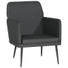 VidaXL Fauteuil 61x78x80 Cm Kunstleer Zwart -Beste Fauteuil Winkel 1000095967