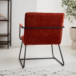 Fauteuil Hailey Koper Chenille - Stof - Koperkleurig -Beste Fauteuil Winkel 1000097052 0102