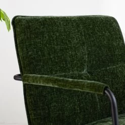 Fauteuil Hailey Donkergroen Chenille - Stof - Groen -Beste Fauteuil Winkel 1000097053 0103