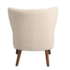 Fauteuil Lexi - Stof Teddy Crème -Beste Fauteuil Winkel 10200720 0900